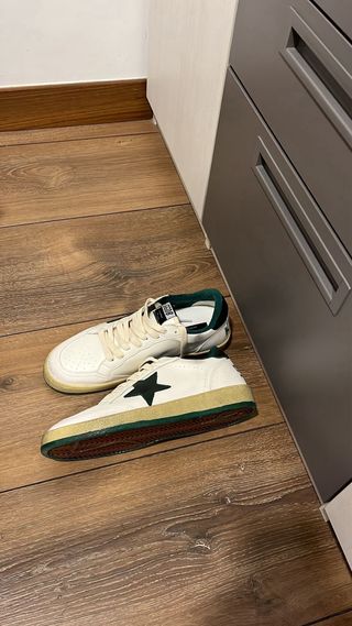 Golden Goose Ball Star Blancas y Verdes