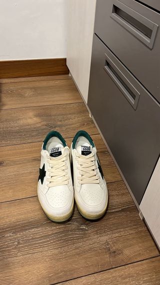 Golden Goose Ball Star Blancas y Verdes