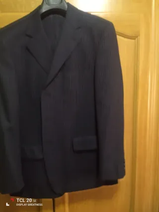 Traje de chaqueta azul hombre talla 52