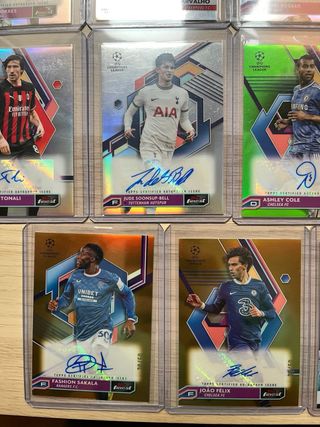 Lote 11 cromos Topps autografiados Champions Leagu