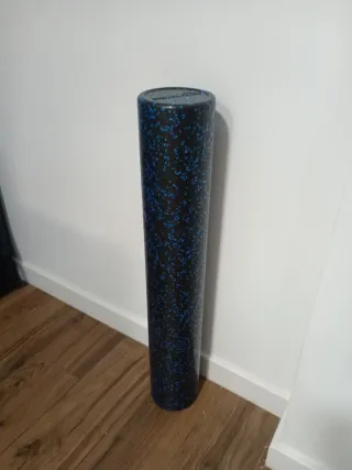 Rodillo Yoga Pilates 90cm Negro/Azul