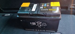 Batería coche AGM3 760A/12V/80Ah nueva + garantía