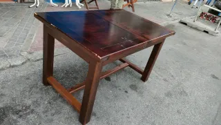 Mesa Comedor Extensible Rústico Madera 640513971