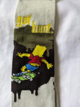 Calcetines altos Bart Simpson Skater Talla 35-37