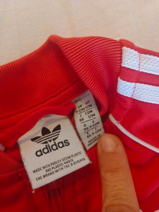 Conjunto Adidas Rojo 9-12 Meses