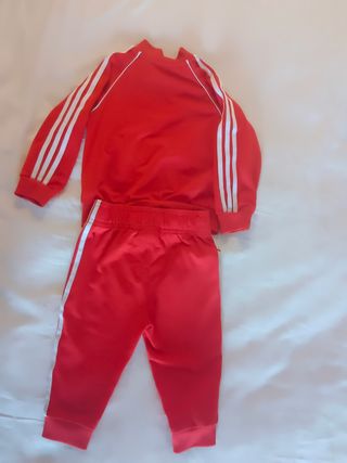 Conjunto Adidas Rojo 9-12 Meses