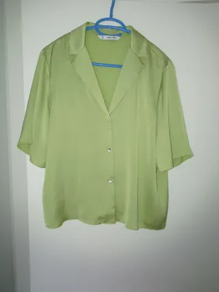 Camisa Mango efecto seda 