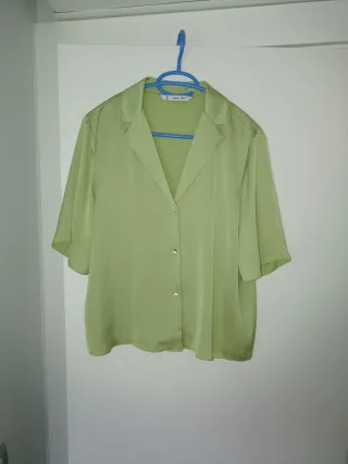 Camisa Mango efecto seda 