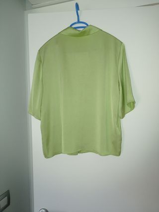 Camisa Mango efecto seda 