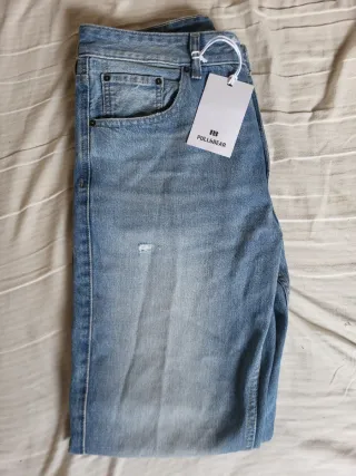 Pantalón vaquero Pull&Bear azul
