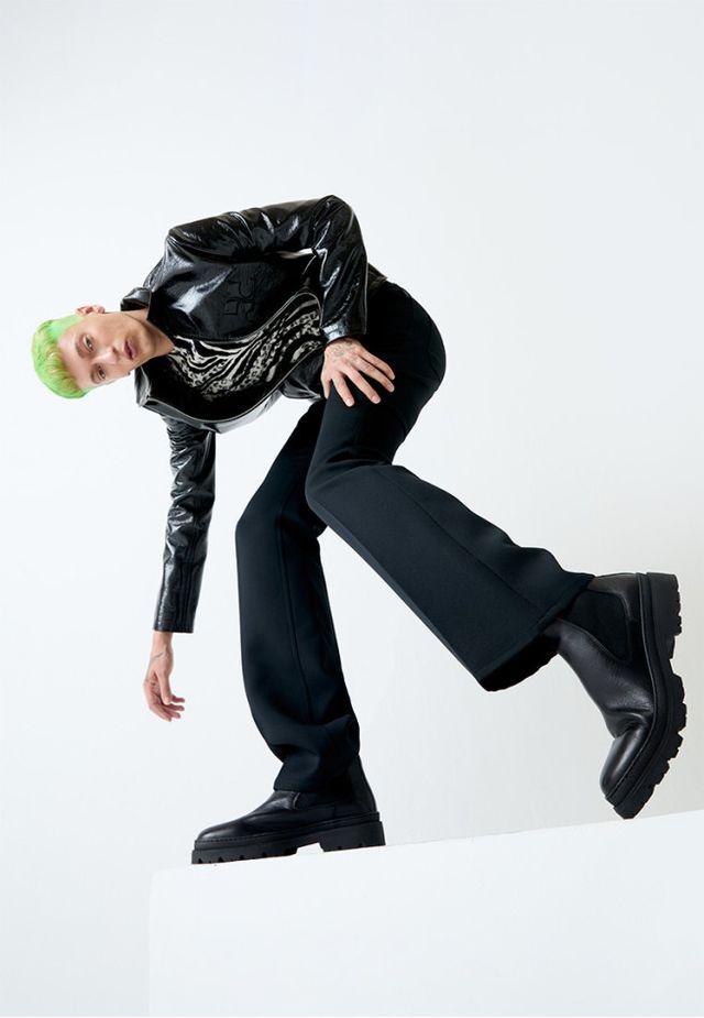 Botas Chelsea Cuero Hombre Talla 44 Negras