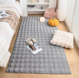 Alfombra gris 60x90 cm