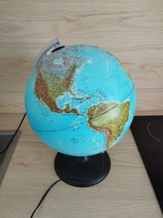 Lámpara Globo Terráqueo Multicolor