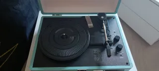 Tocadiscos Mersoco Vintage Azul Bluetooth