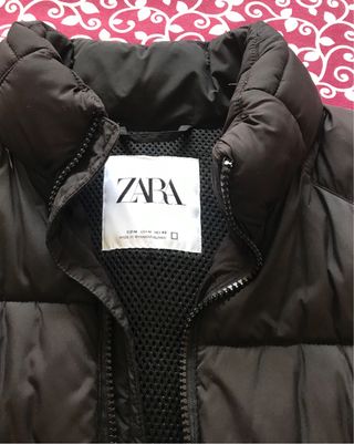 Cazadora Zara Acolchada Hombre Negra