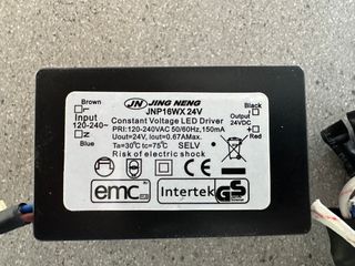 4 Lámparas LED Mantra NUR Plata/Blanco