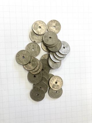 Lote 29 monedas 25 céntimos 1937