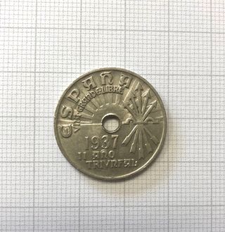 Lote 29 monedas 25 céntimos 1937