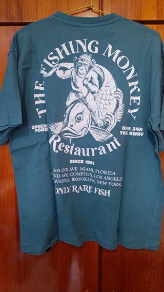 Camiseta The Fishing Monkey Talla M