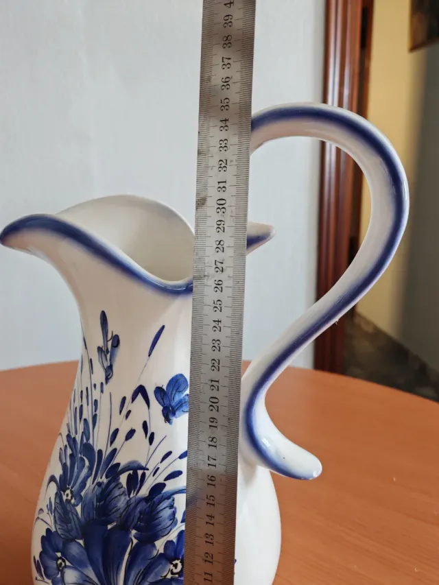 Juego Jarra y Palangana Cerámica Azul