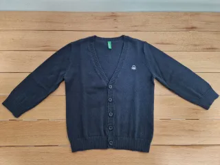 Cardigan Benetton bambino blu