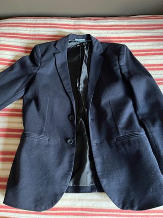 Chaqueta Americana Pull and Bear Azul