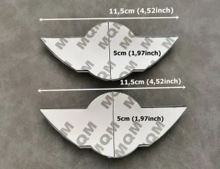 11,5x5cm Emblema Capó y Maletero Mini Cooper One 