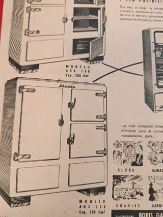 Pubblicità dei frigoriferi a cherosene dell'Alaska 1953