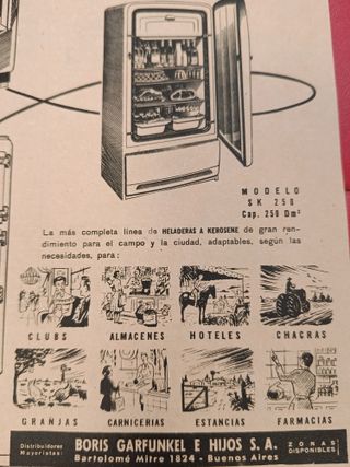 Pubblicità dei frigoriferi a cherosene dell'Alaska 1953