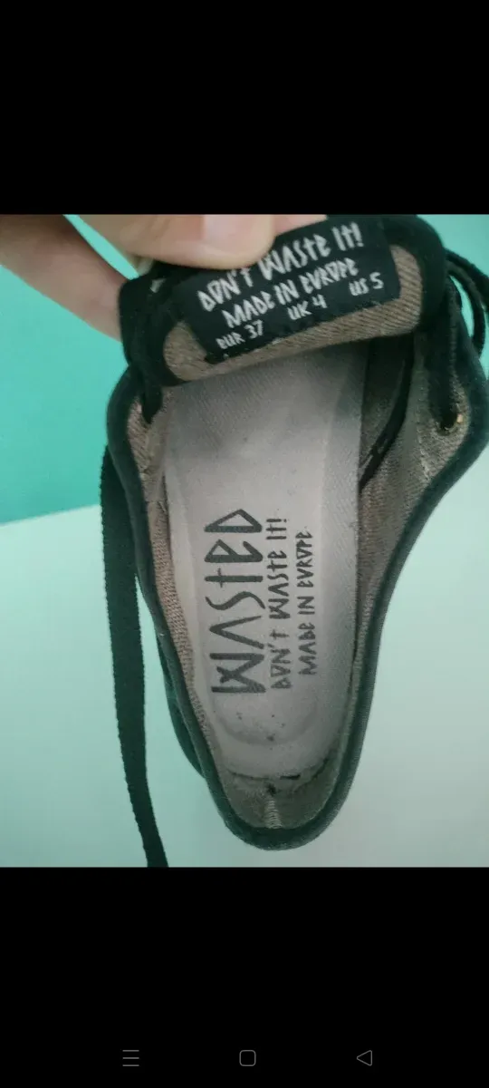 Zapatillas Wasted Shoes Stubby Negras Unisex