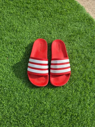 Chanclas Adidas Rojas Talla 39