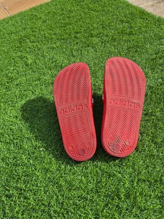 Chanclas Adidas Rojas Talla 39