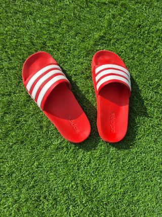 Chanclas Adidas Rojas Talla 39