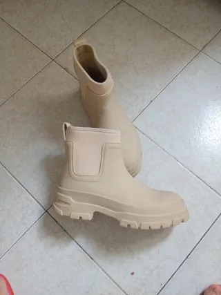 Botas de agua Zara mujer Talla 41 Beige