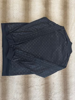 Chaqueta Adidas Negra cremallera Logo Dorado 152cm