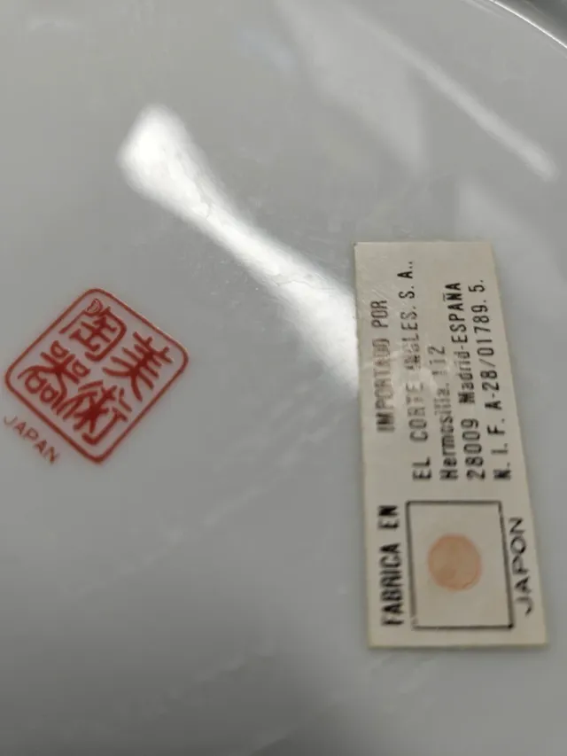 Plato decorativo - Porcelana Japon Floral  Vintage