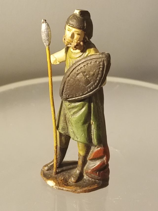 Lote 6 figuras antiguas Belén barro, serrano, Orti