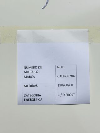 Nevera California crema