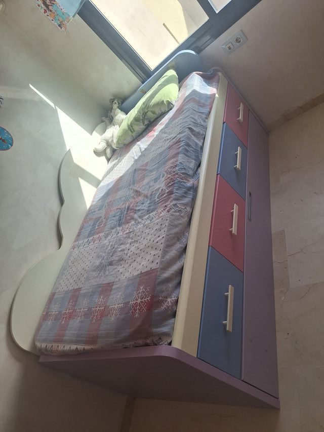Cama Infantil Doble con Cajones