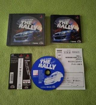 Colin McRae Rally PS1 Japonés Spine y Reg Card