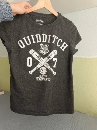 Camiseta Harry Potter Quidditch Gris talla m