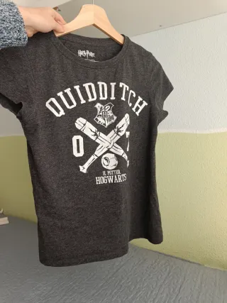 Camiseta Harry Potter Quidditch Gris talla m