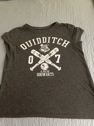 Camiseta Harry Potter Quidditch Gris talla m
