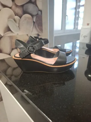 Sandalias Camper Piel Negra Talla 38