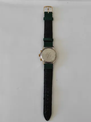 Reloj Racer Multifunción Vintage Oro y Verde