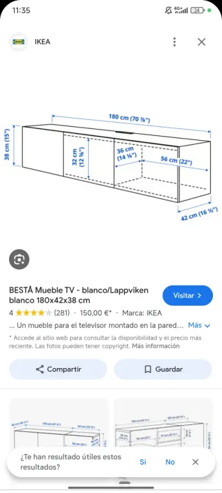 Mueble TV Ikea Besta