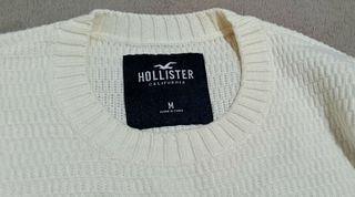 Jersey Hollister Blanco Talla M