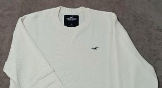 Jersey Hollister Blanco Talla M