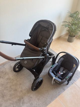 Conjunto carrinho/alcofa/ovo + isofix Maxicosi