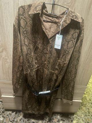 Vestido Guess Nuevo Animal Print Talla M